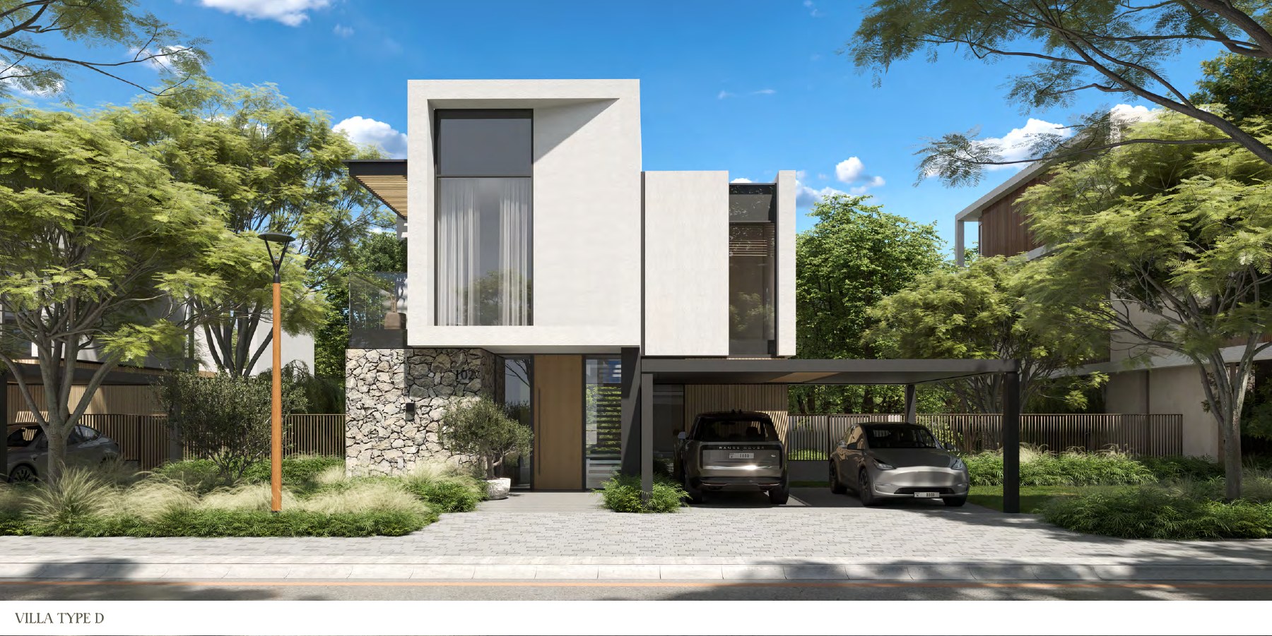 Villa Type D - Arrival perspective