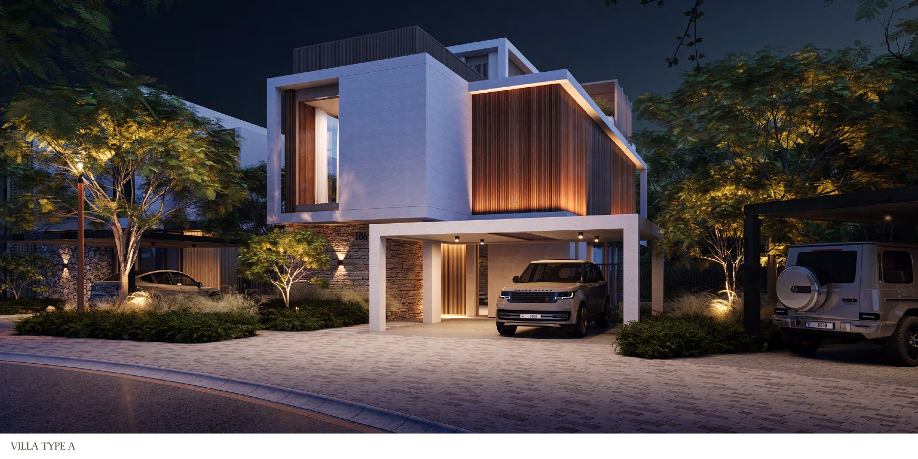 Villa Type B - Evening arrival